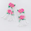 Rose Garden Beaded Earrings
