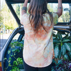 Organic Cotton Drop Hem || Ice Dye || Limestone || FINAL SALE