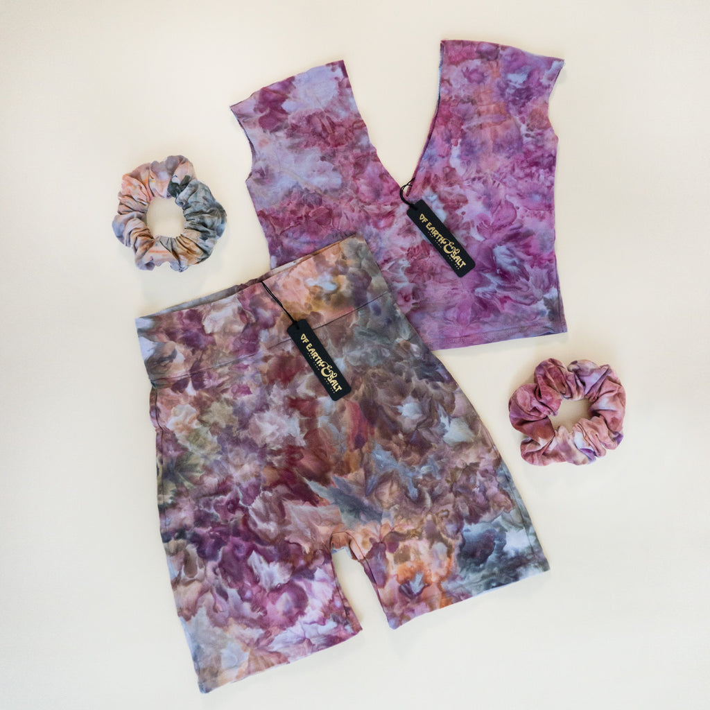 Bike Short || Ice Dye || Ocean Jasper