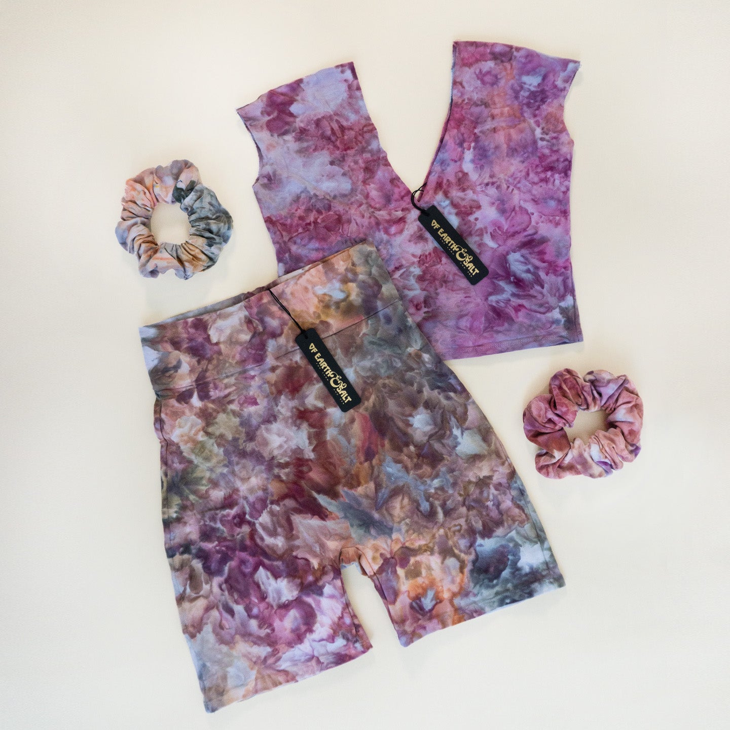 Bike Short || Ice Dye || Ocean Jasper