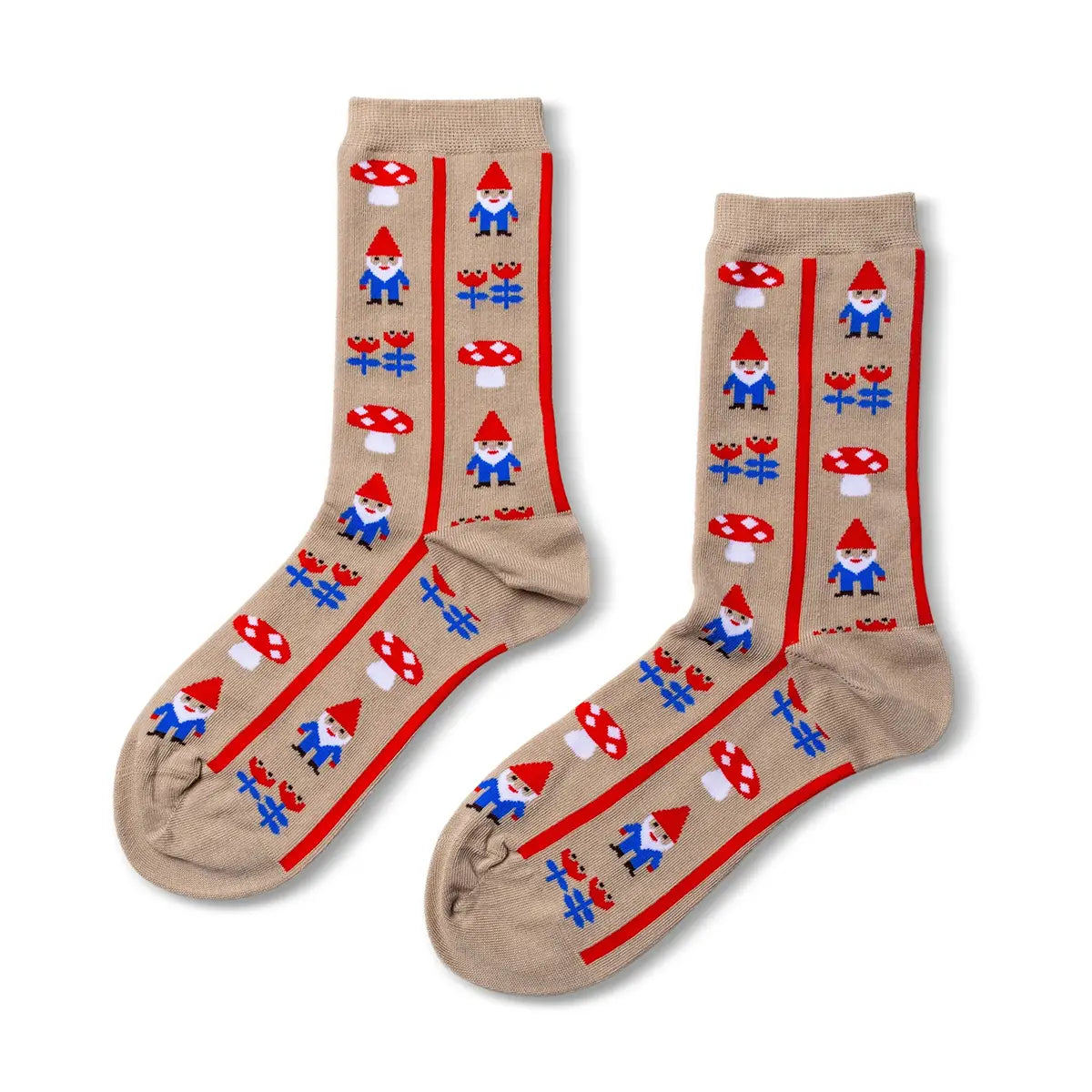 Crew Socks || Gnome Mushroom