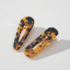 Printed Barrette Hair Clips || Set of 2