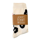 Crew Socks || Celeste || Black & Natural