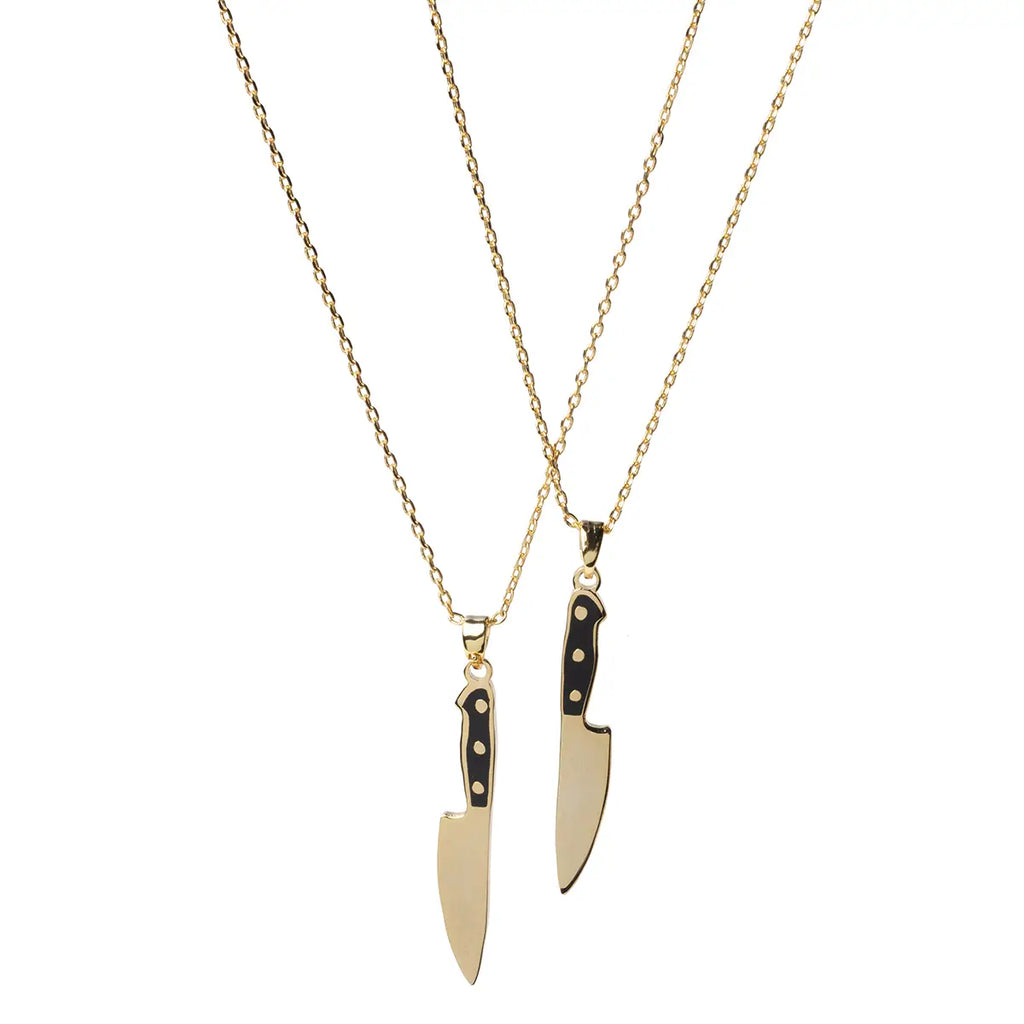Necklace || Double Sided Knife Pendant