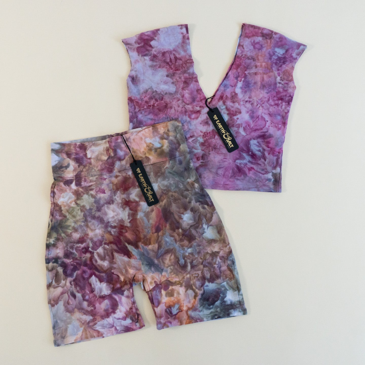 Bike Short || Ice Dye || Ocean Jasper