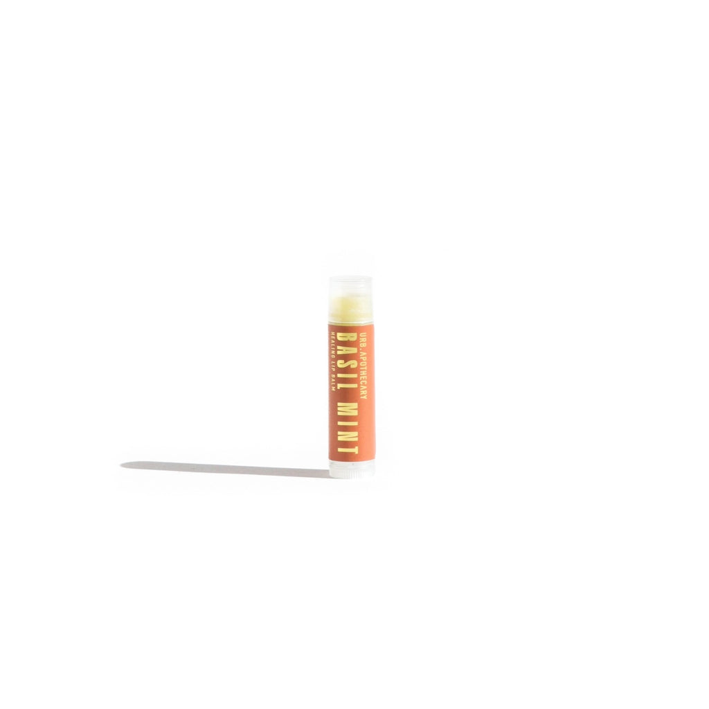 Basil Mint Lip Balm || Healing, Botanically-Infused || Plastic Tube