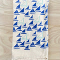 Sailboats Tea Towel