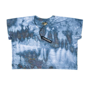 Anai Crop || Ice Dye || Forget Me Not