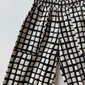 Omar Pant || Black Grid Pants