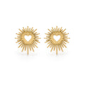 Open Heart Stud Earrings