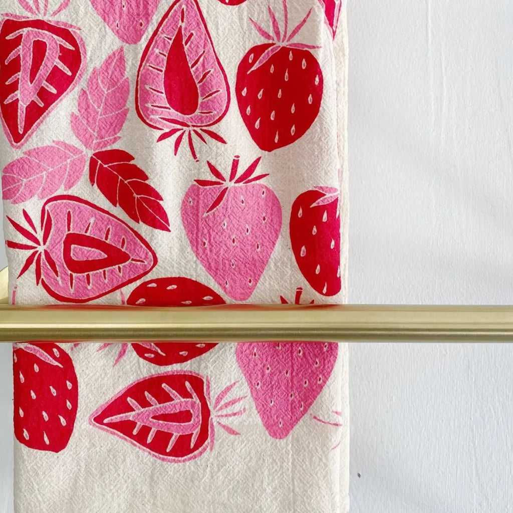 Strawberries Tea Towel