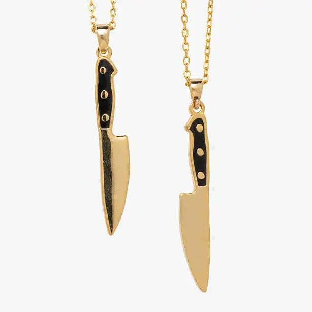 Necklace || Double Sided Knife Pendant
