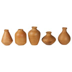 Tiny Terra Cotta Vases - Set of 5