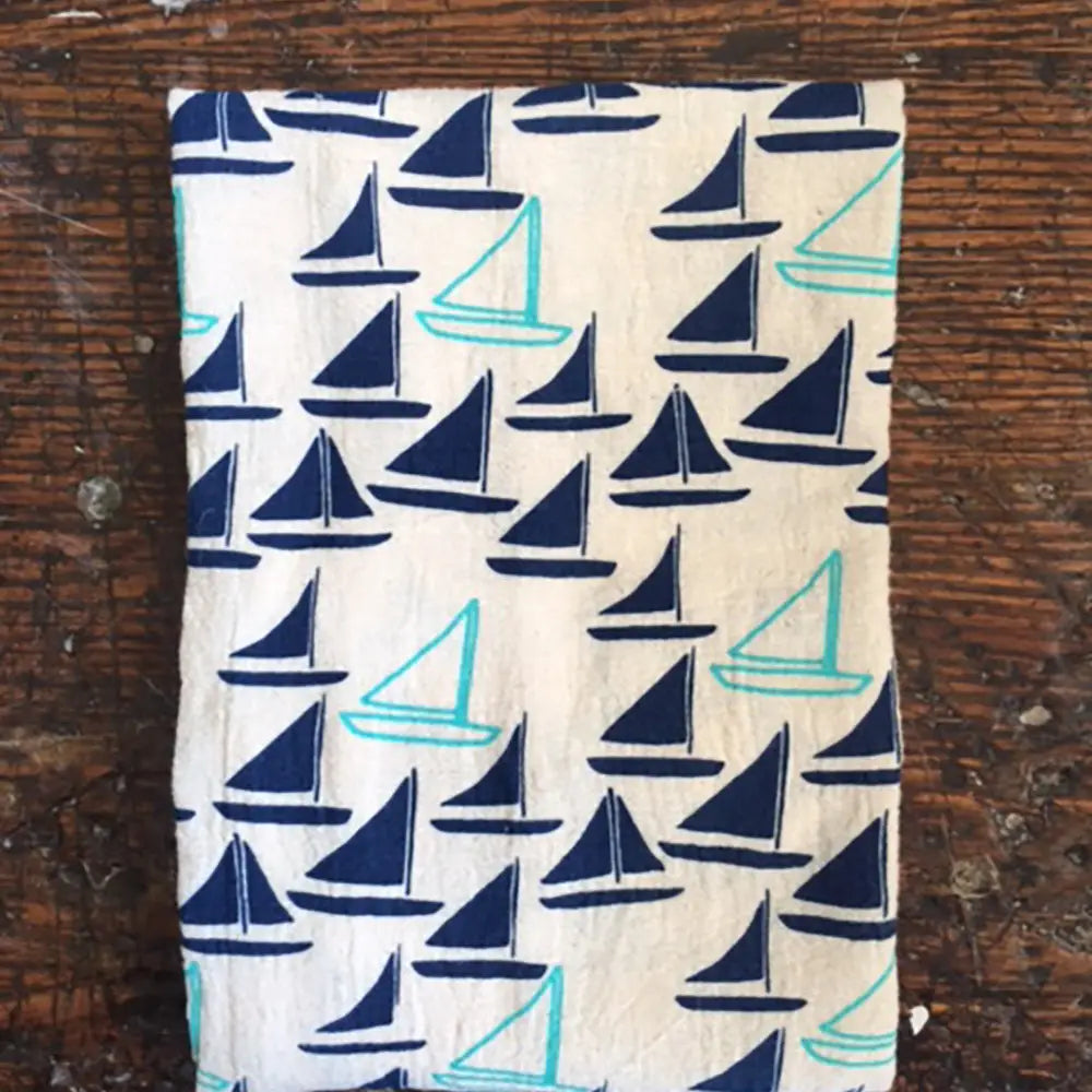 Sailboats Tea Towel