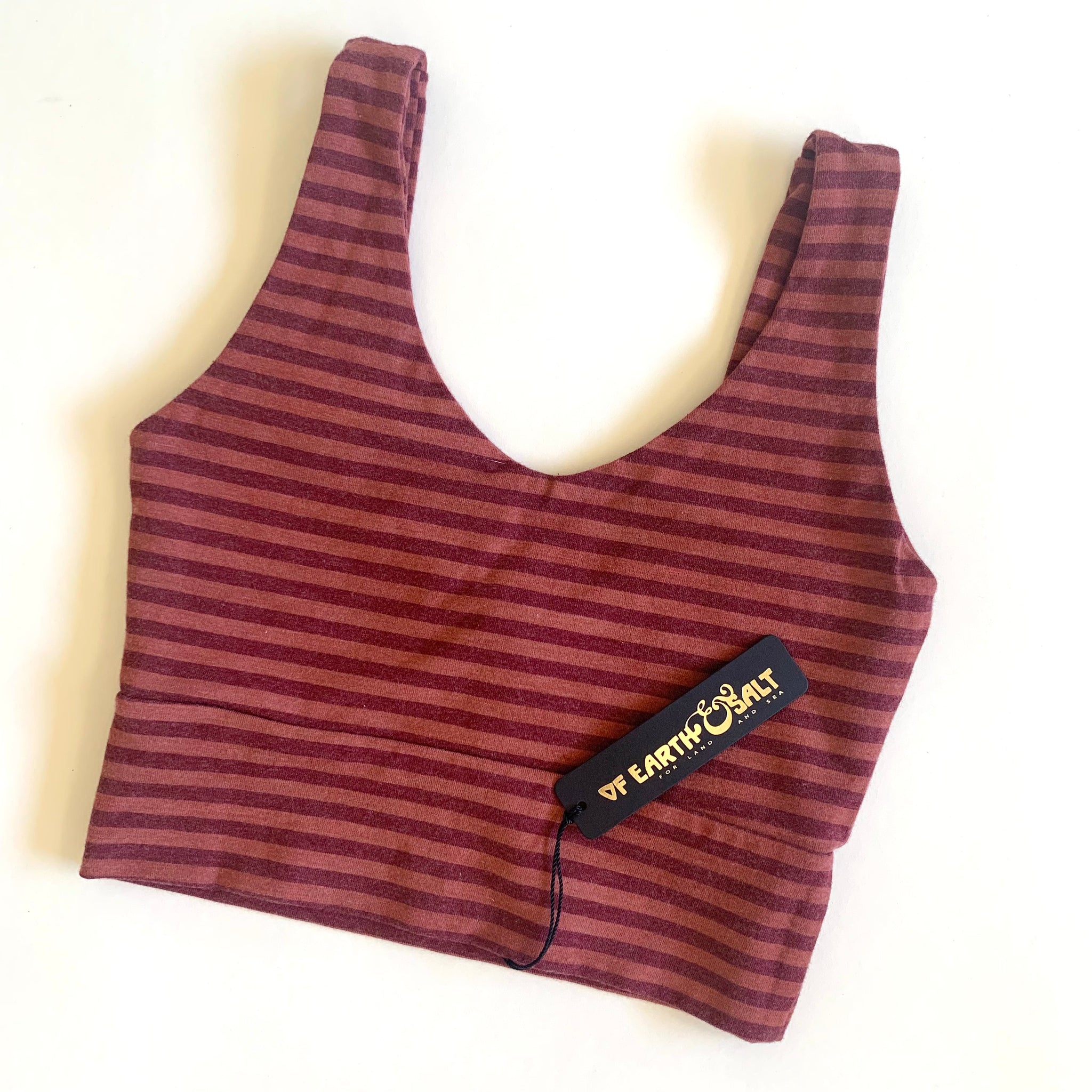 Crop Tank || Madrone Stripe