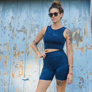Bike Short || High Tide || Blue Black