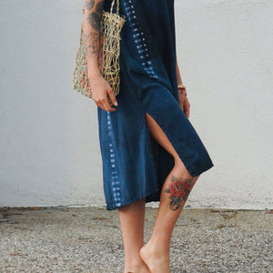 Market Dress || Blue Black