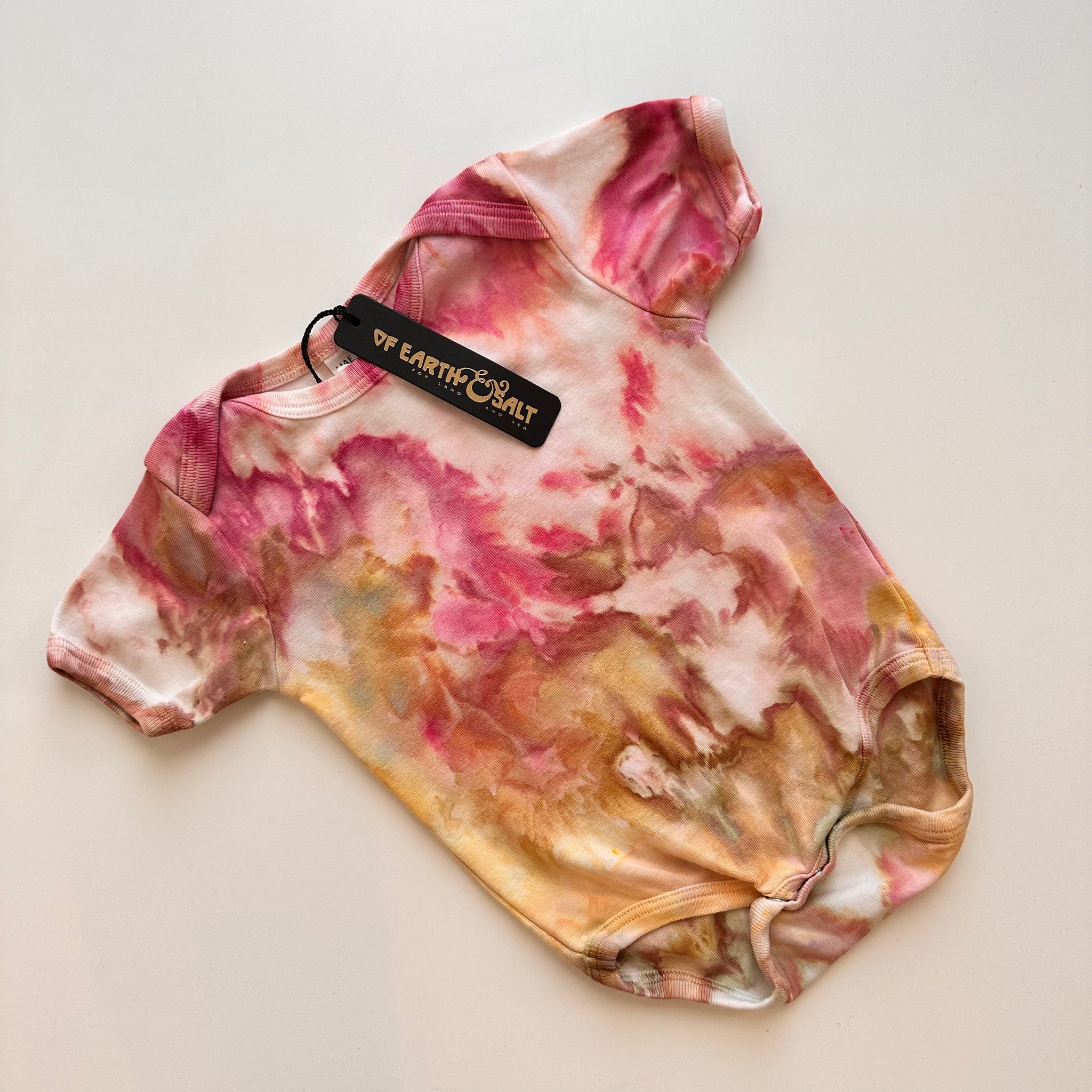 Organic Fair Trade Baby Onesie || Ice Dye – Of Earth Salt