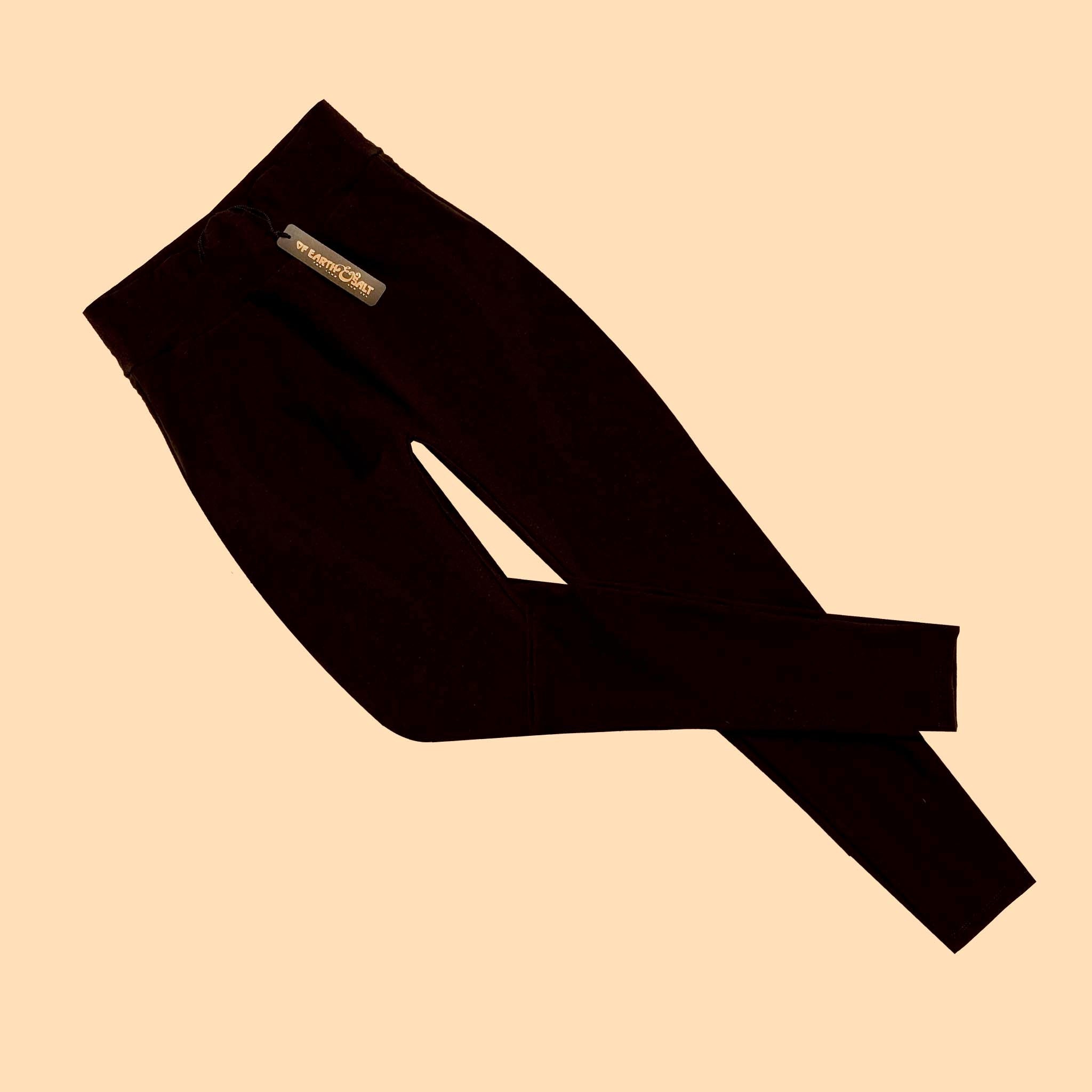 High Rise Cotton Leggings || Max Black