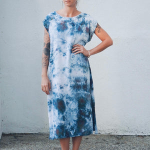 Market Dress || Cosmos Ice Dye