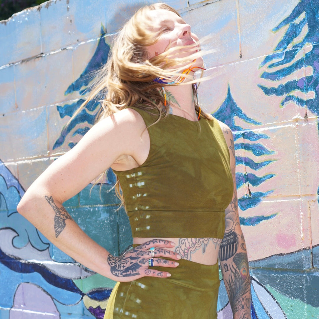 Switchable Lola Top || Mariachi || Avocado