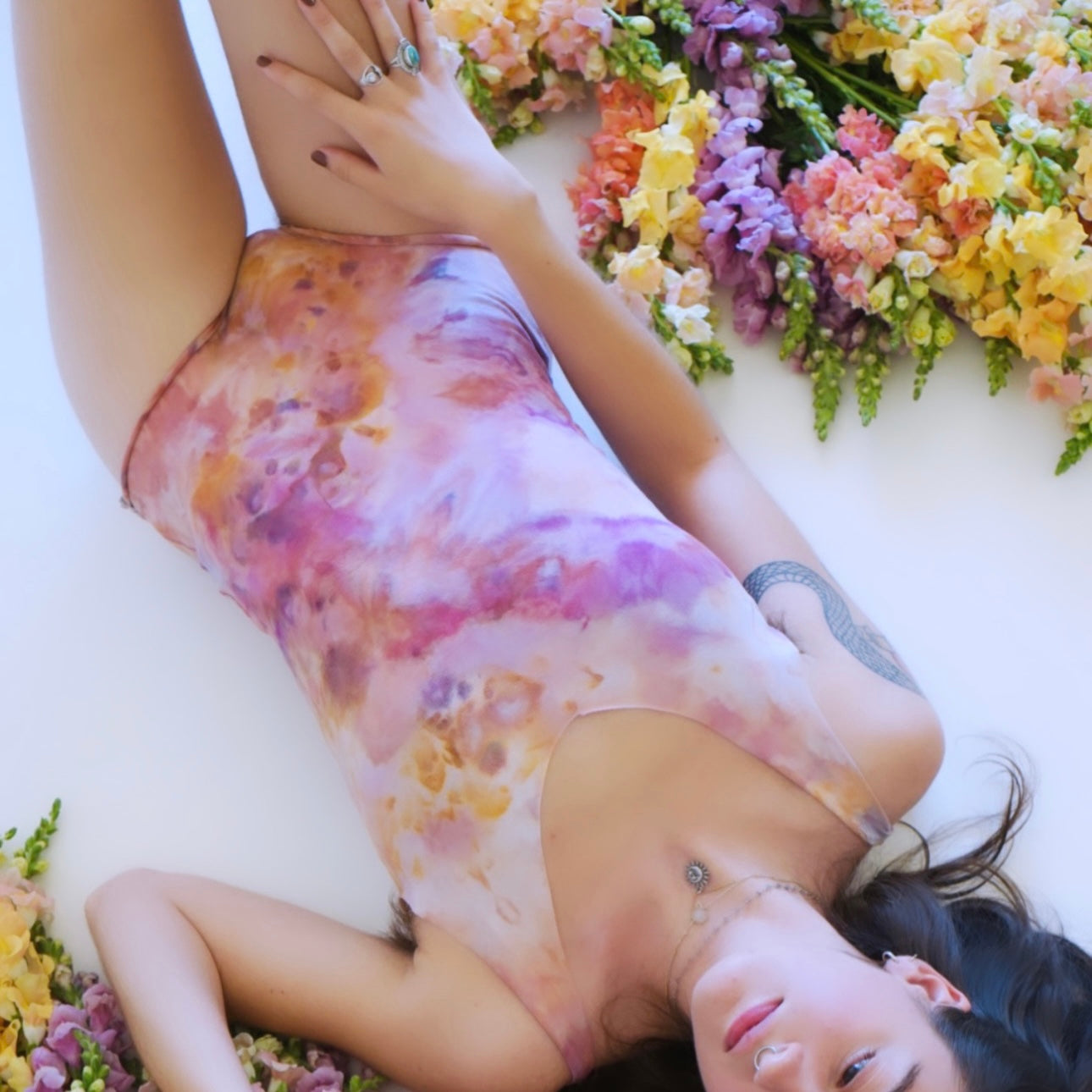 Sola Onesie || Ice Dye II Superbloom