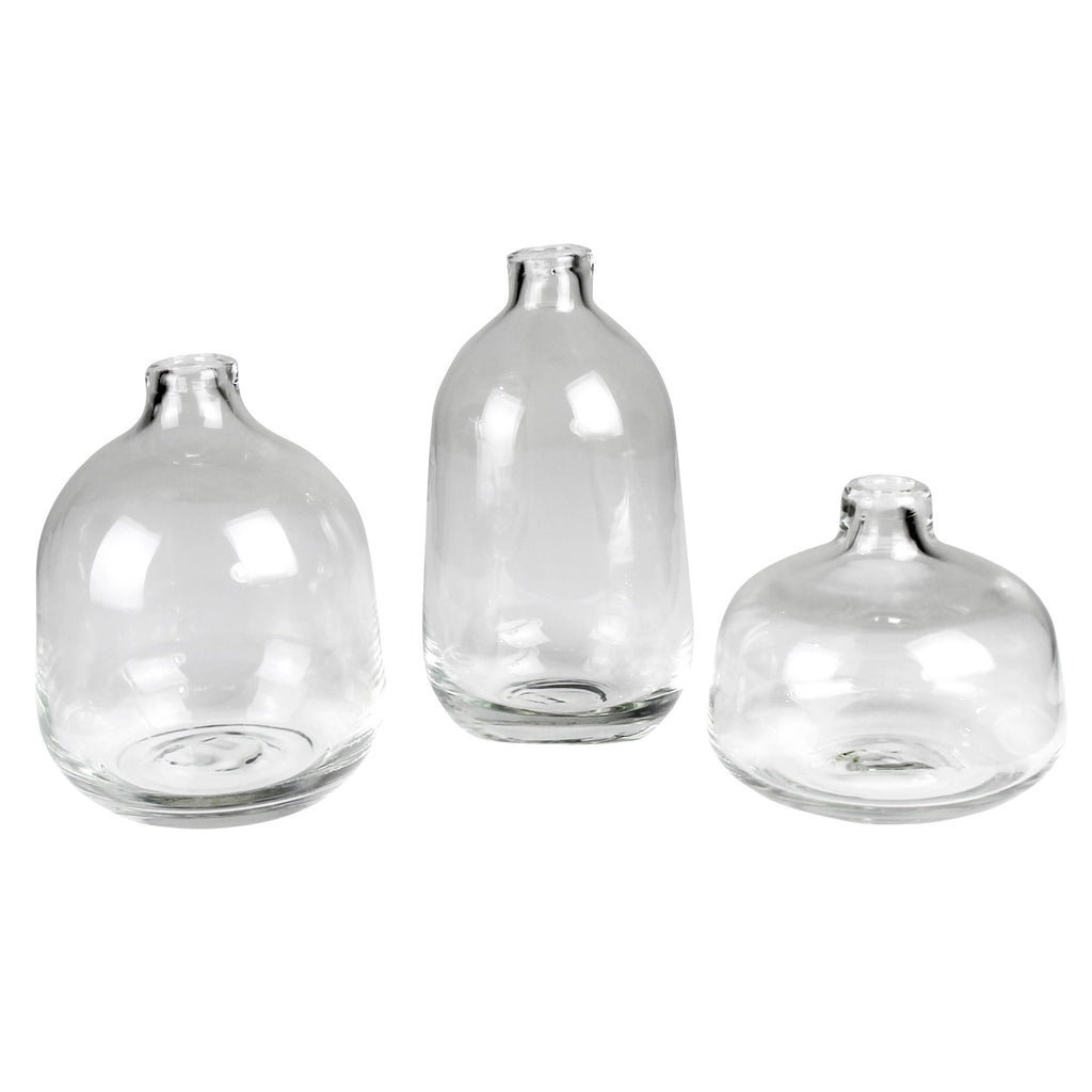 Marbella Glass Vase Trio || Set of 3