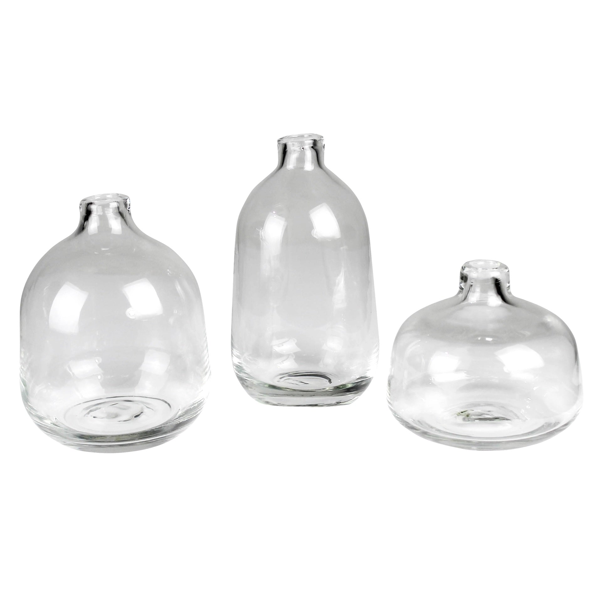 Marbella Glass Vase Trio || Set of 3