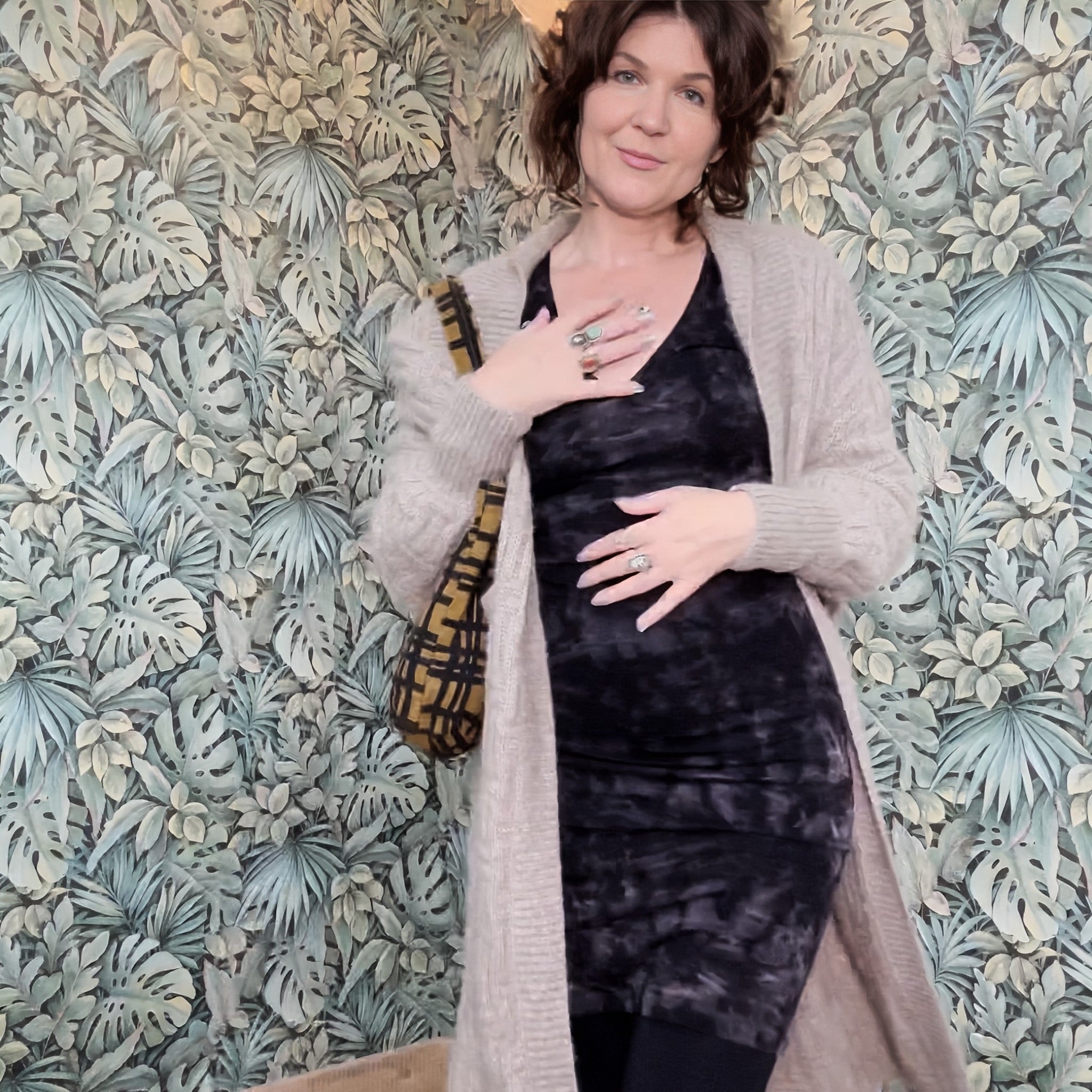 Maya Slip Dress || Crinkle || Ash