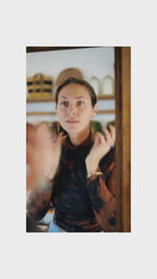 Brass Peace Sign Earrings