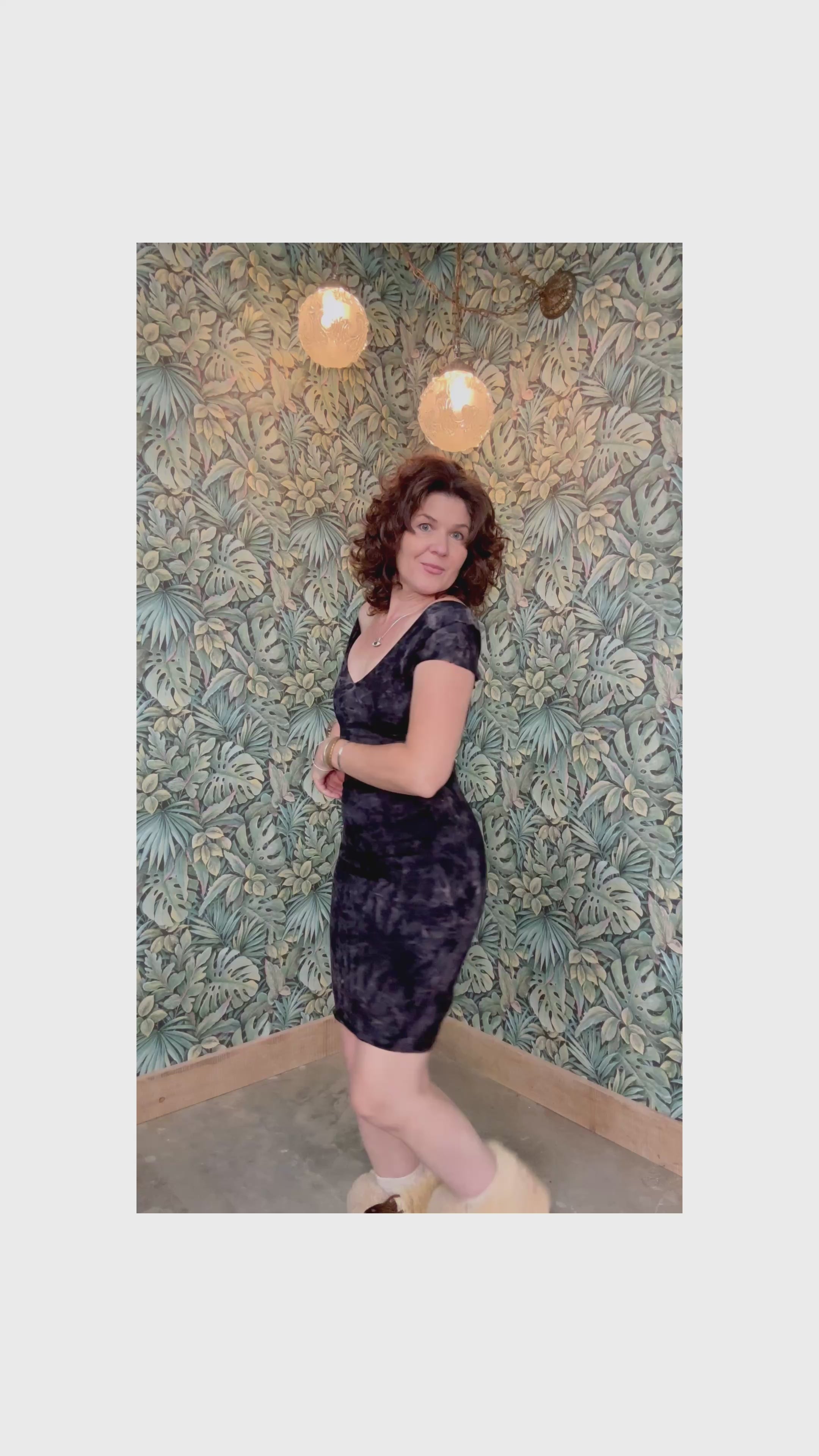 Maya Slip Dress || Crinkle || Ash