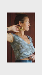 Alba Earring || Brass