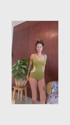 Sola Onesie || Circles || Fennel