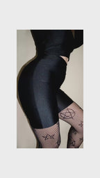 Bike Short || Sparkle Black