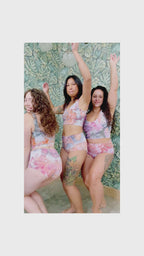 Crop Tank || Ice Dye || Ocean Jasper