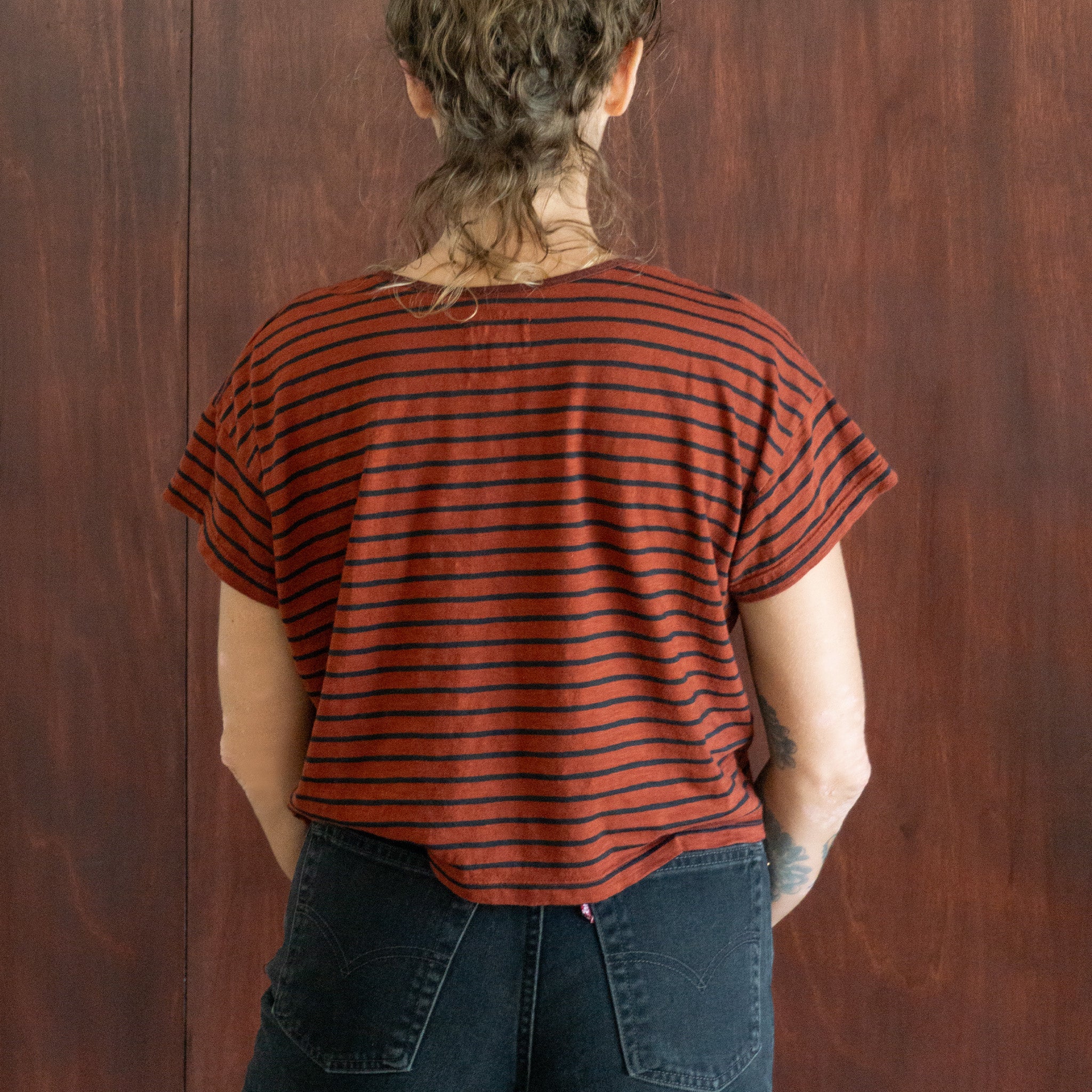 Anai Crop || Clove Stripe