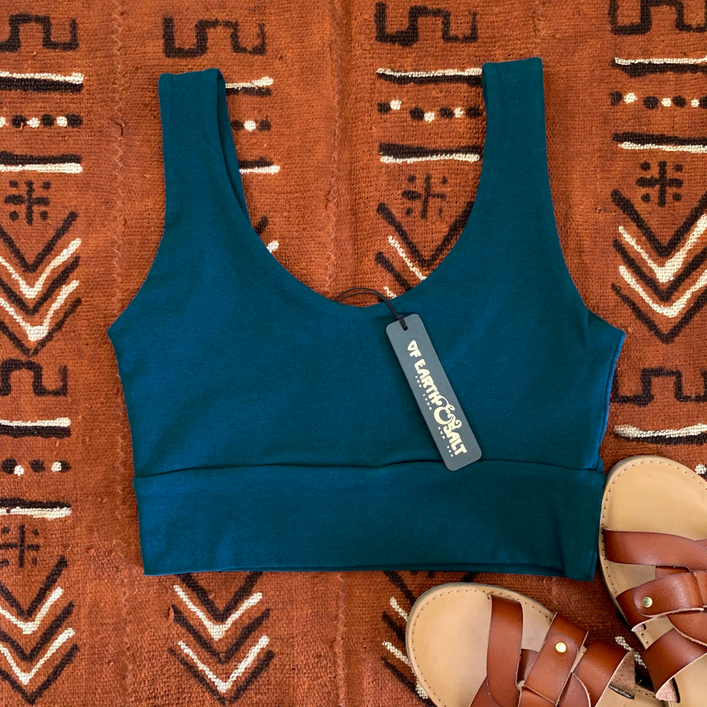 Crop Tank || Calypso Teal