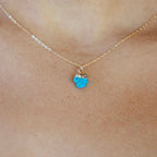 Rough-Cut Gemstone Gold Necklace