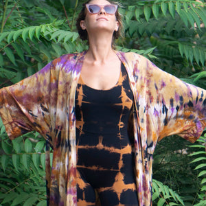 Soleil Catsuit || Shibori Squares || Embers