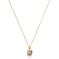 Rough-Cut Gemstone Gold Necklace