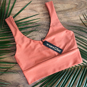 Swim Crop Tank || Copper