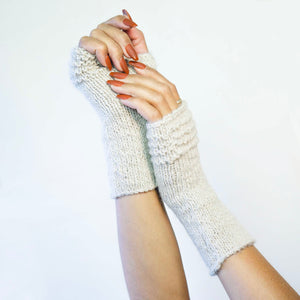 Hand-Knit Fingerless Gloves