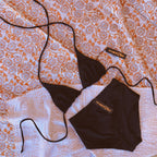 Classic High Waisted Swim Bottoms || Black