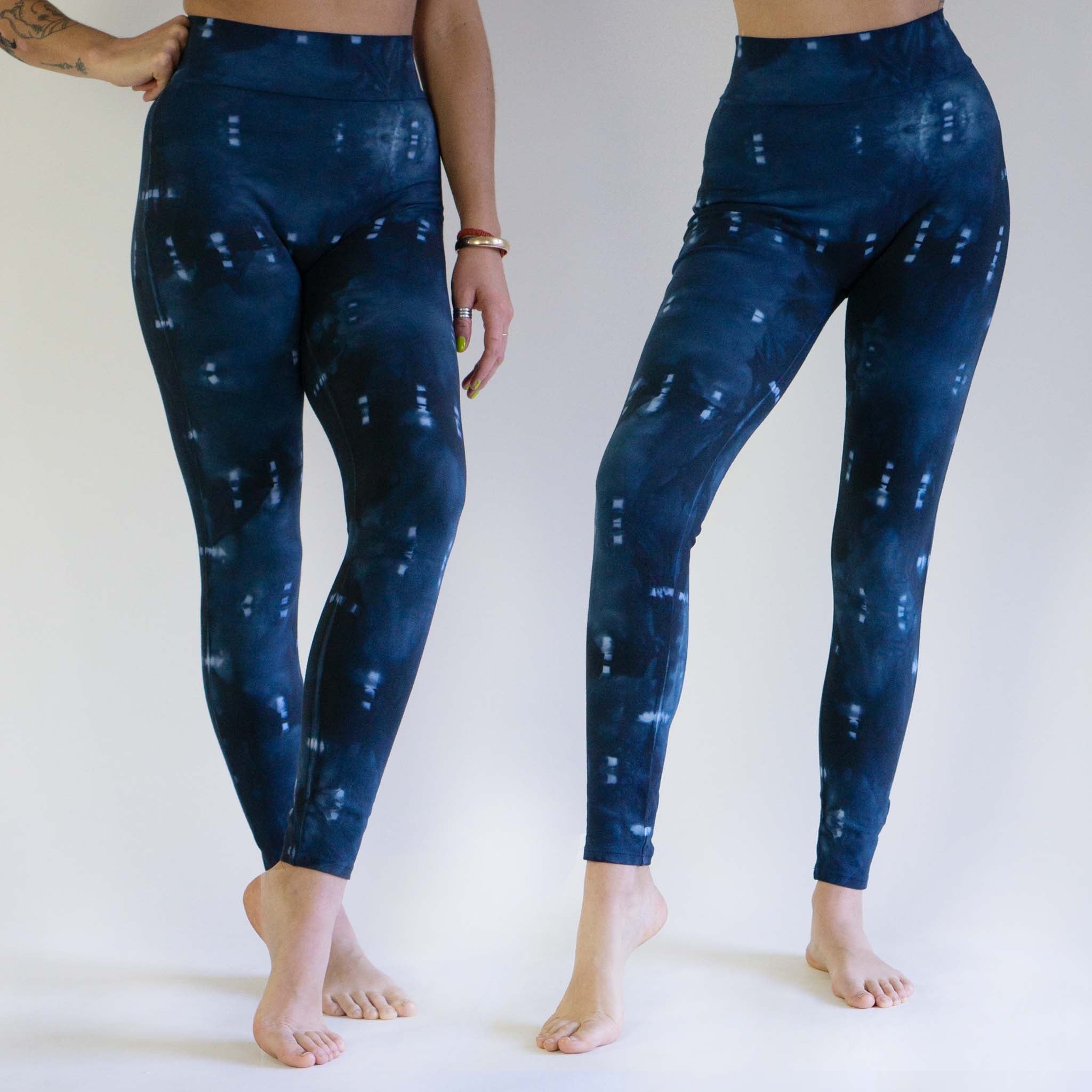 Hand-Dyed Leggings || Nirvana || Raven