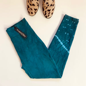 High Rise Cotton Leggings || La Paz || Emerald