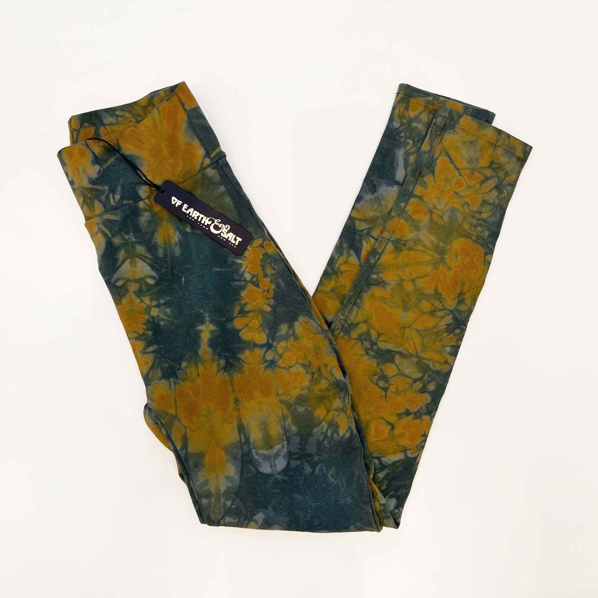 High Rise Cotton Leggings || Marble