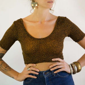 Ballet Crop Top || Leopard