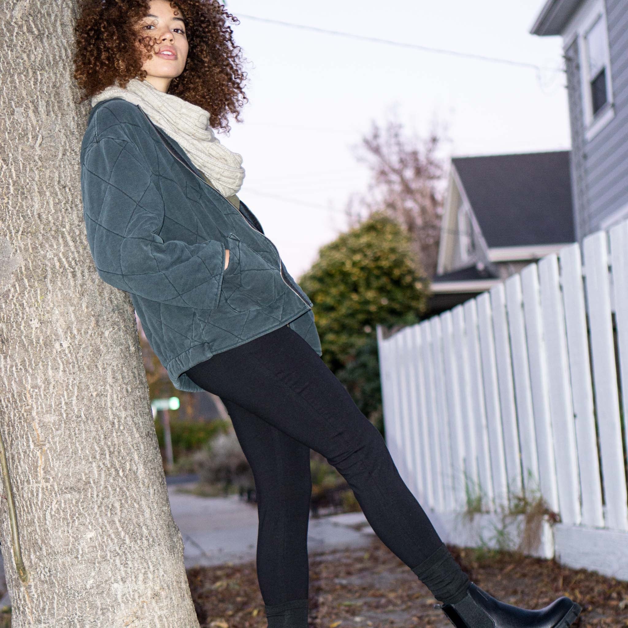 High Rise Cotton Leggings || Best Black || FINAL SALE