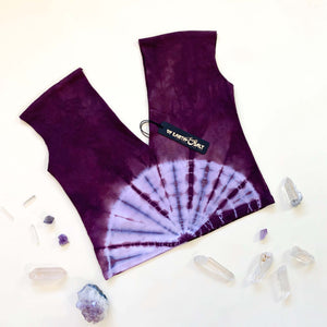 V Cotton Crop Top || Amethyst
