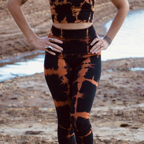 Hand-Dyed Leggings || Embers